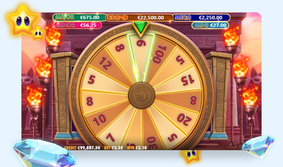 Mummy Jewels 100 Speelveld - Wiel