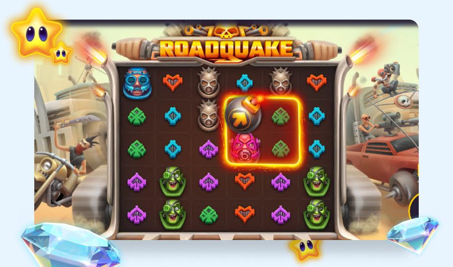 Roadquake speelveld - Bom