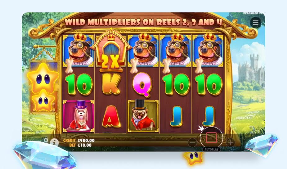 The Big Dog House speelveld - Gamplay