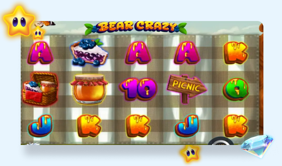 Bear Crazy Pragmatic Play speelveld