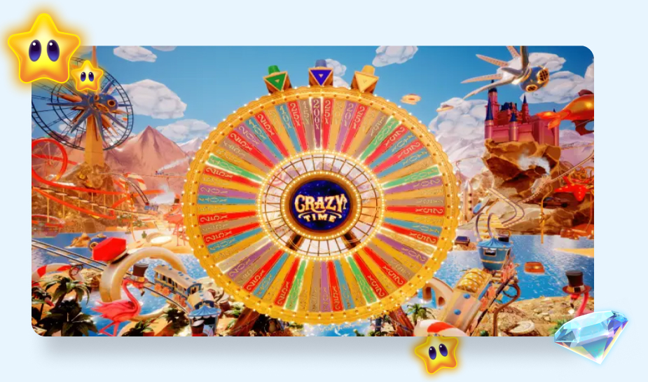 Crazy Time van Evolution spel duel
