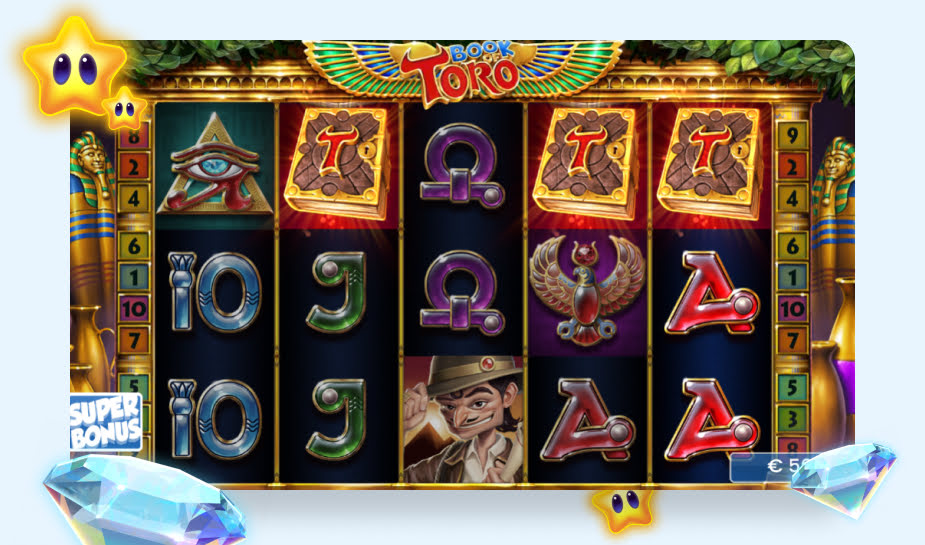 Book of Toro speelveld - Bonus gedraaid