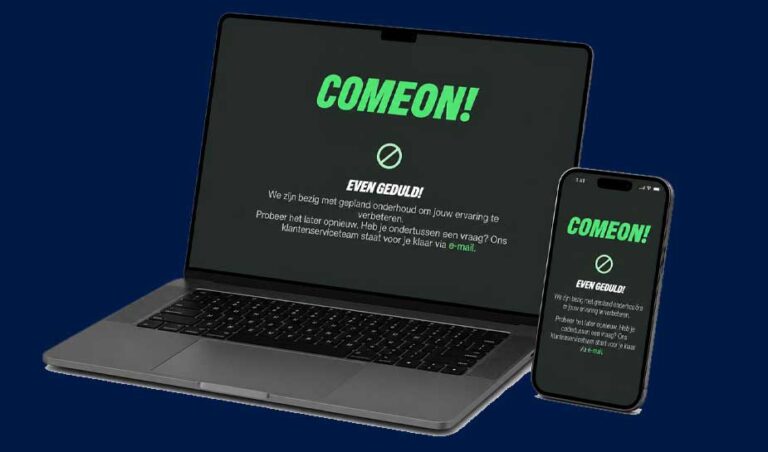 de website van comeon casino is tijdelijk offline doordat het platform wordt vernieuwd en sport wedden wordt toegevoegd