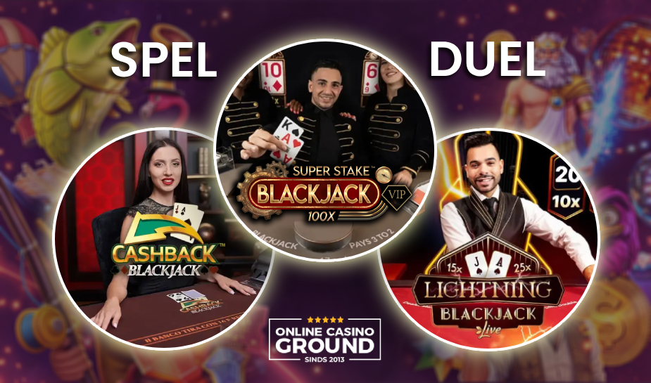 Spel duel: Dit is het leukste live blackjack spel