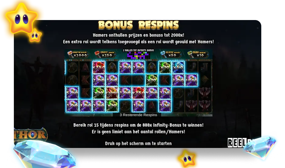 Bonus respins Infinity Reels transparant 925x545px