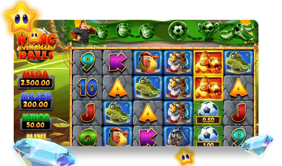 Kong Even Bigger Balls speelveld 925x545