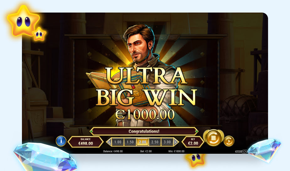 Book of Dead Go Collect printscreen Big Win