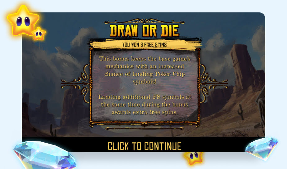 Dead By Noon speelveld - Draw or Die bonusronde