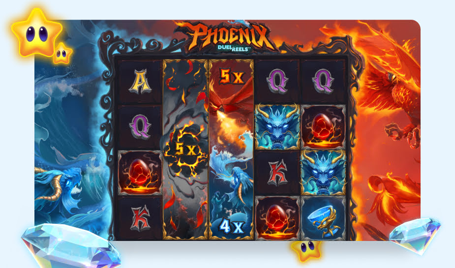 Phoenix Duel Reels speelveld