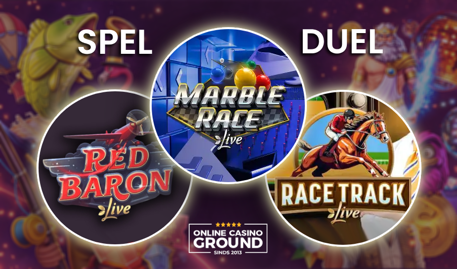 Spel duel: Dit is het leukste live casino spel met een race