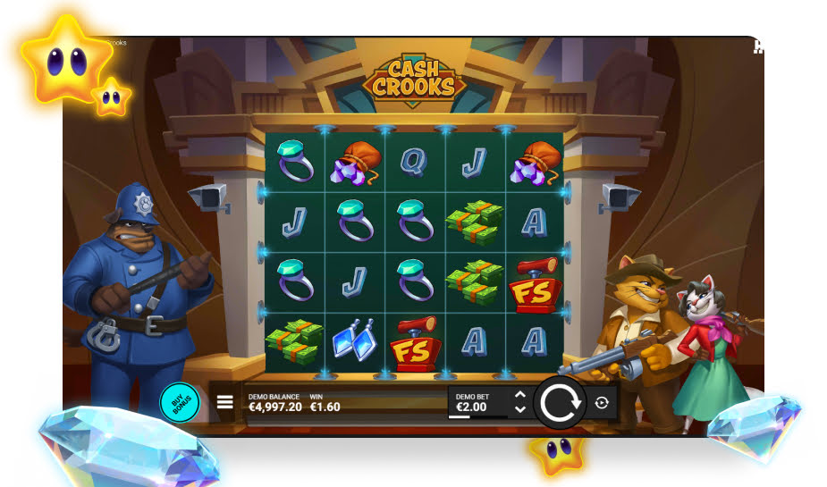 Cash Crooks speelveld - Gameplay