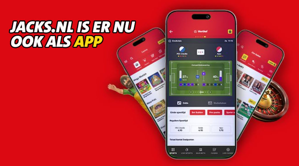 Casino app JACKS.NL is er nu ook als app logo