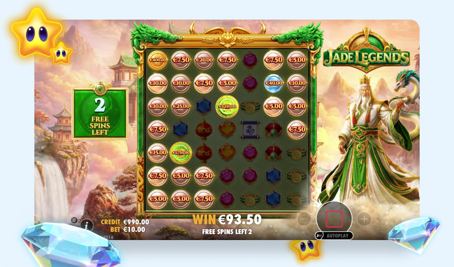Jade Legends Speelveld - free spins ronde