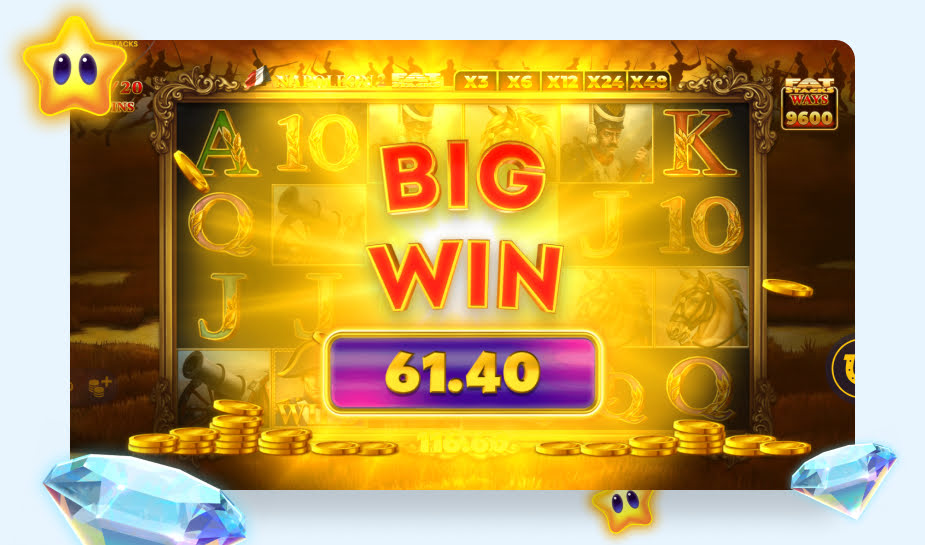Napoleon 2: Fat Stacks speelveld - Big WIn