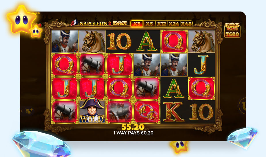 Napoleon 2: Fat Stacks speelveld - Bonusronde 2