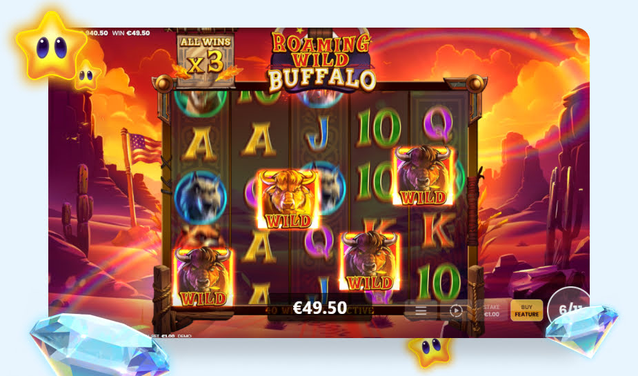 Printscreen Roaming Wild Buffalo afbeelding