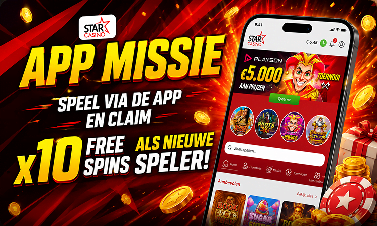 Starcasino App missie bonus