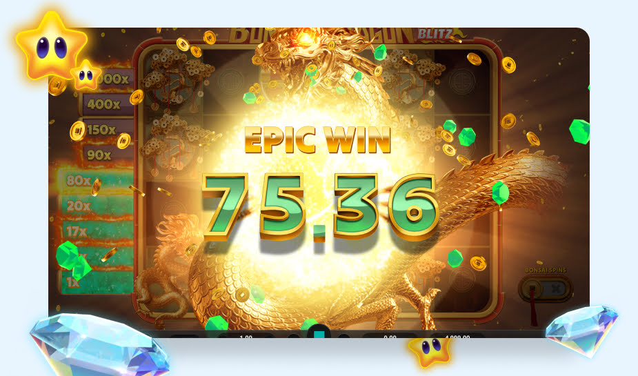 Bonsai Dragon Blitz Dream Drop - Speelveld Epic Win