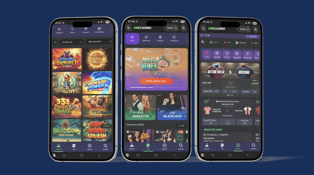 Casino app One Casino spelaanbod logo