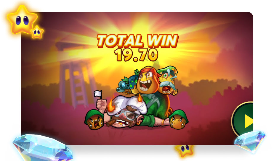 Hot Potato Battleground speelveld - Total win
