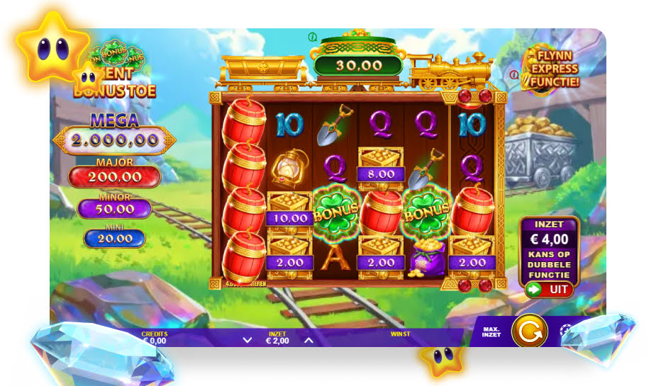 Mining Pots of Gold Express Gold Blitz Speelveld - Gameplay
