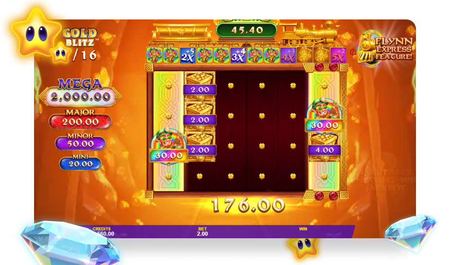 Mining Pots of Gold Express Gold Blitz Speelveld - Bonusronde
