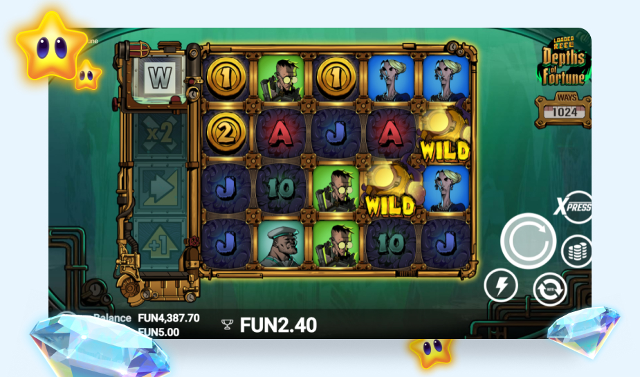 Printscreen Depths of Fortune afbeelding blauw