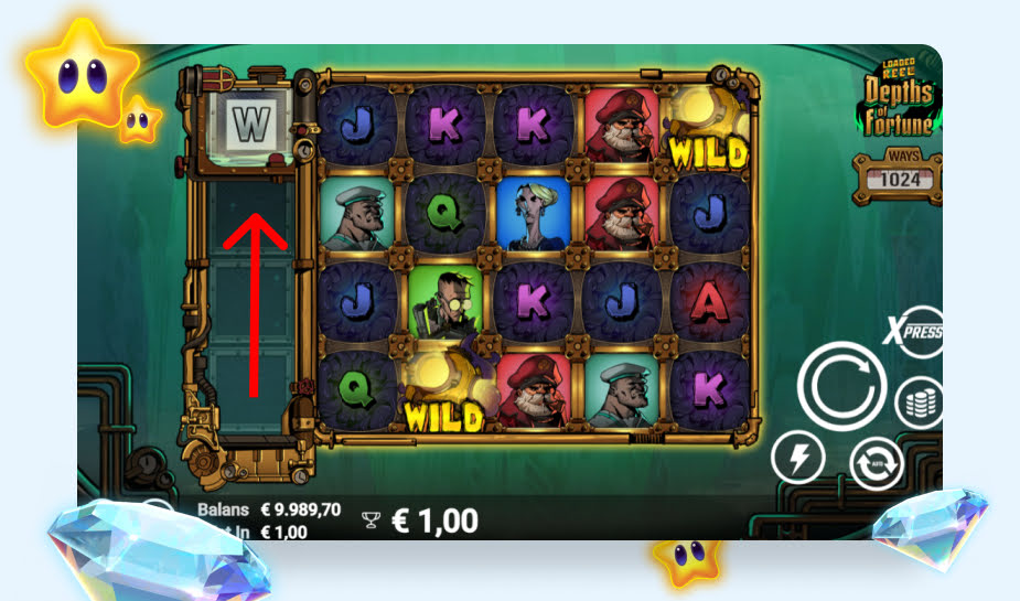 Printscreen Depths of Fortune Loaded Reel afbeelding