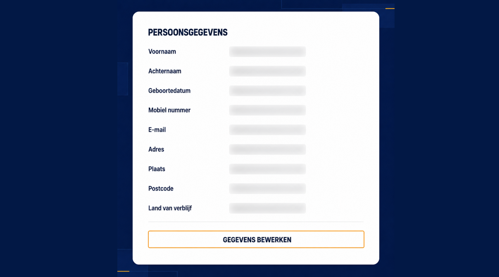Bekijk je persoonlijke gegevens