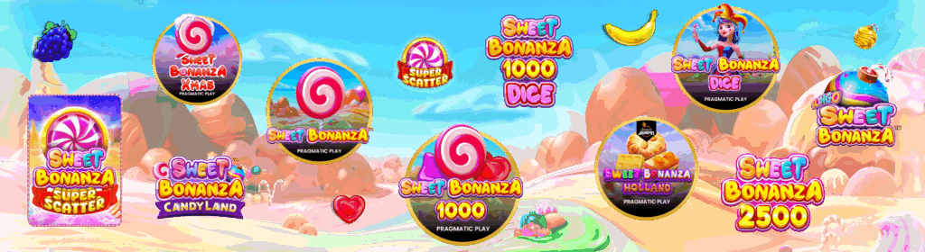 Sweet Bonanza verschillende spellen afbeelding