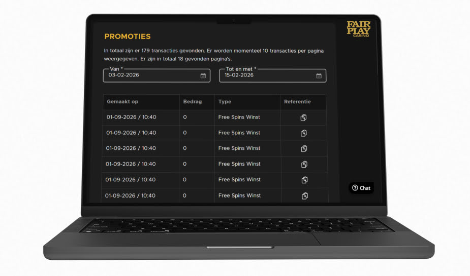 Bonusgeschiedenis Fair Play Casino logo
