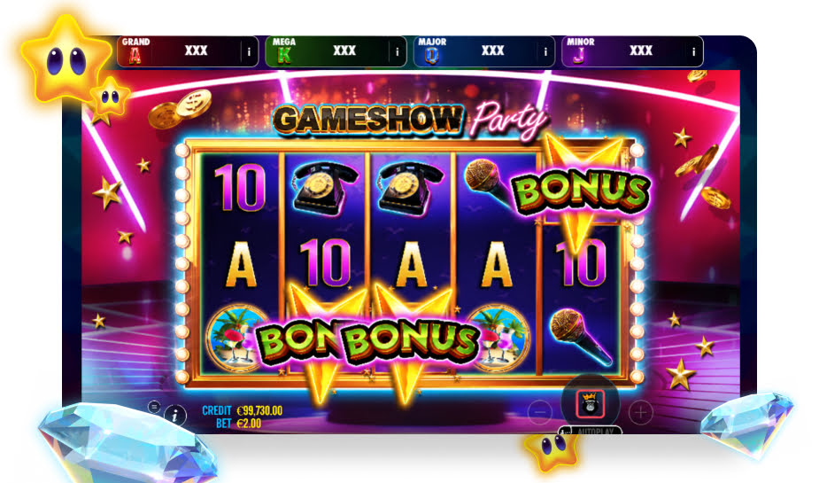 Gameshow Party Speelveld - bonus gedraaid