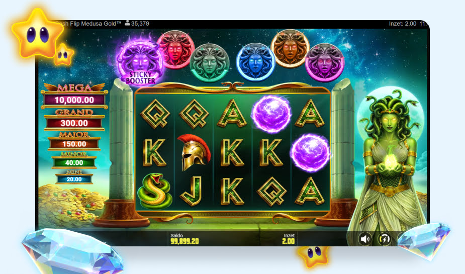 Printscreen Cash Flip Medusa Gold afbeelding 1