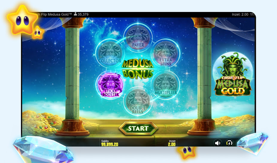 Printscreen Cash Flip Medusa Gold afbeelding 2