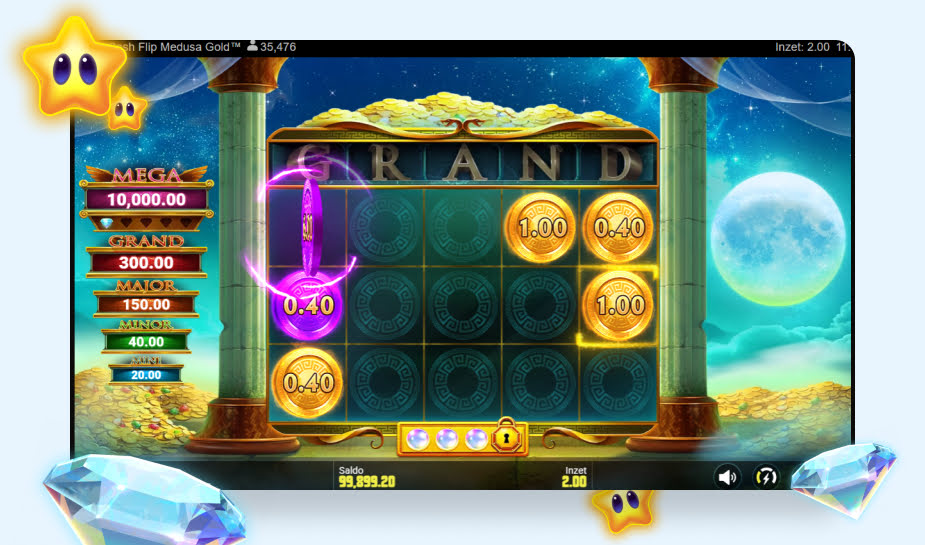 Printscreen Cash Flip Medusa Gold afbeelding 3