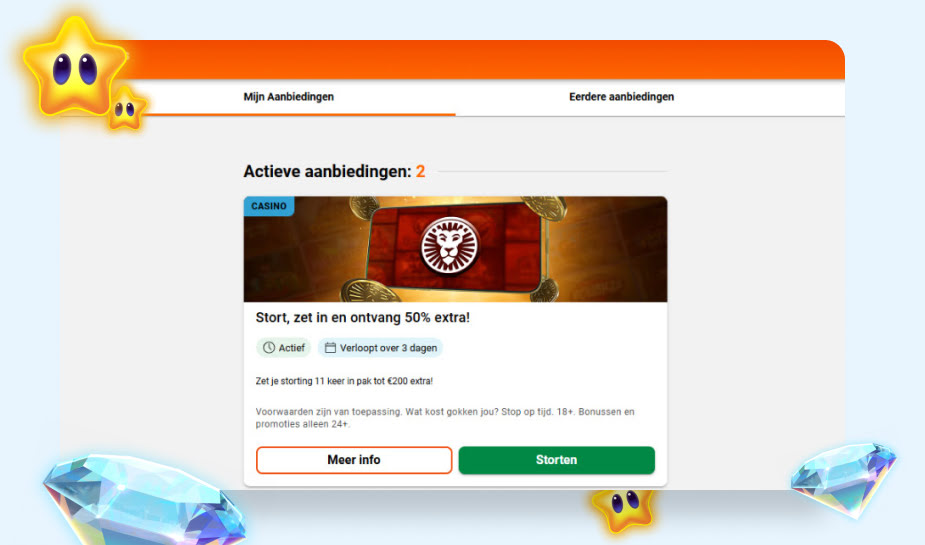 Stap 2 - Bonus en einddatum logo