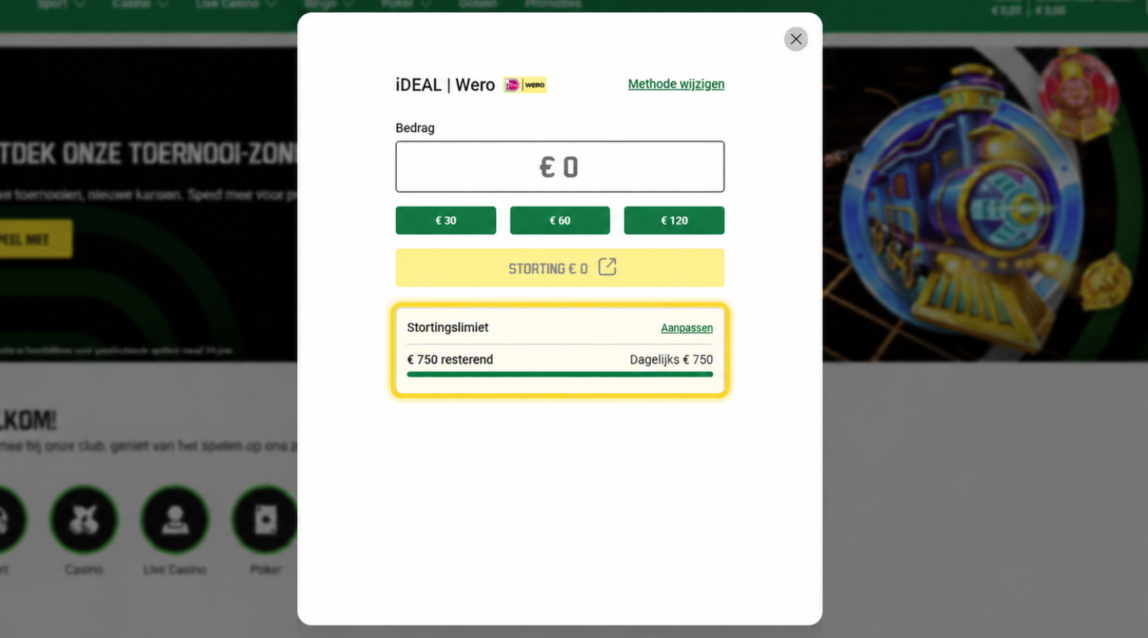 Controleer je stortingsruimte