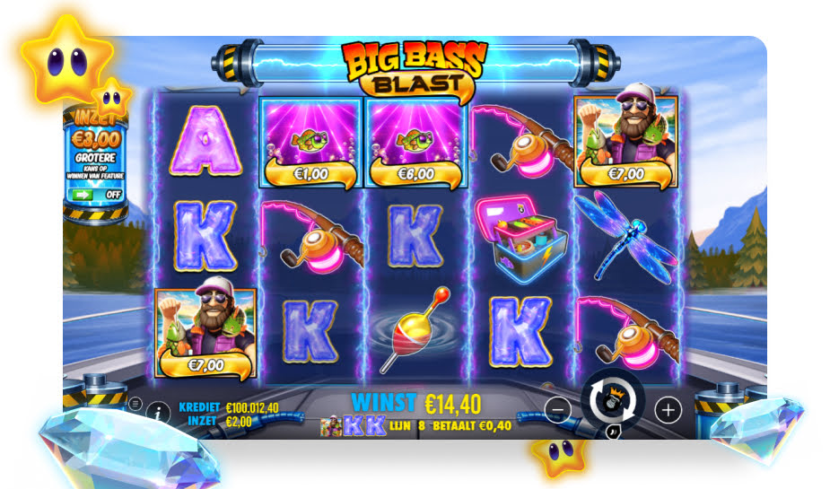 Big Bass Blast Speelveld Visser