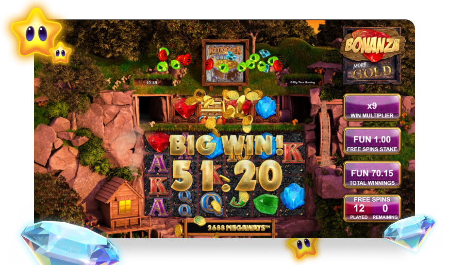 Bonanza More Gold Speelveld - Big Win