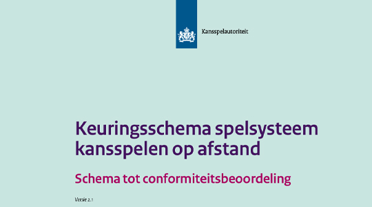 keuringsschema spelsysteem kansspelen op afstand