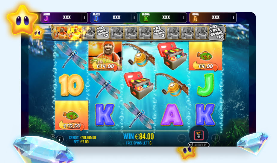 Printscreen Big Bass Bonanza bonus afbeelding