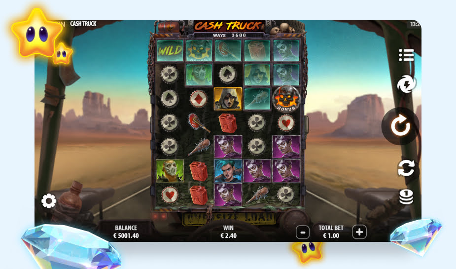 Printscreen Cash Truck afbeelding game play