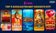 Top 5 gokkasten met de hoogste RTP bij Vbet